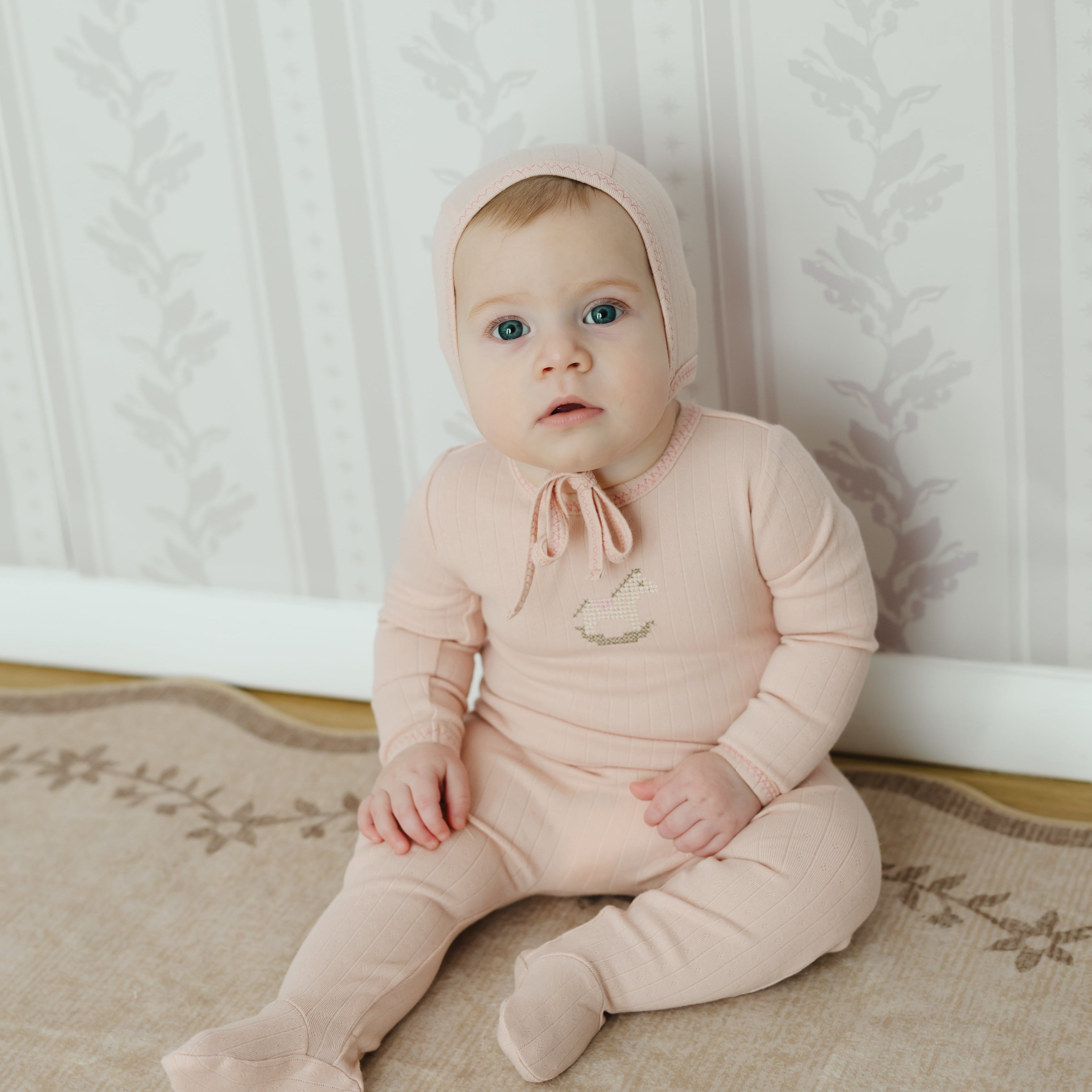 Rock-a-Bye Pointelle Set - Pink