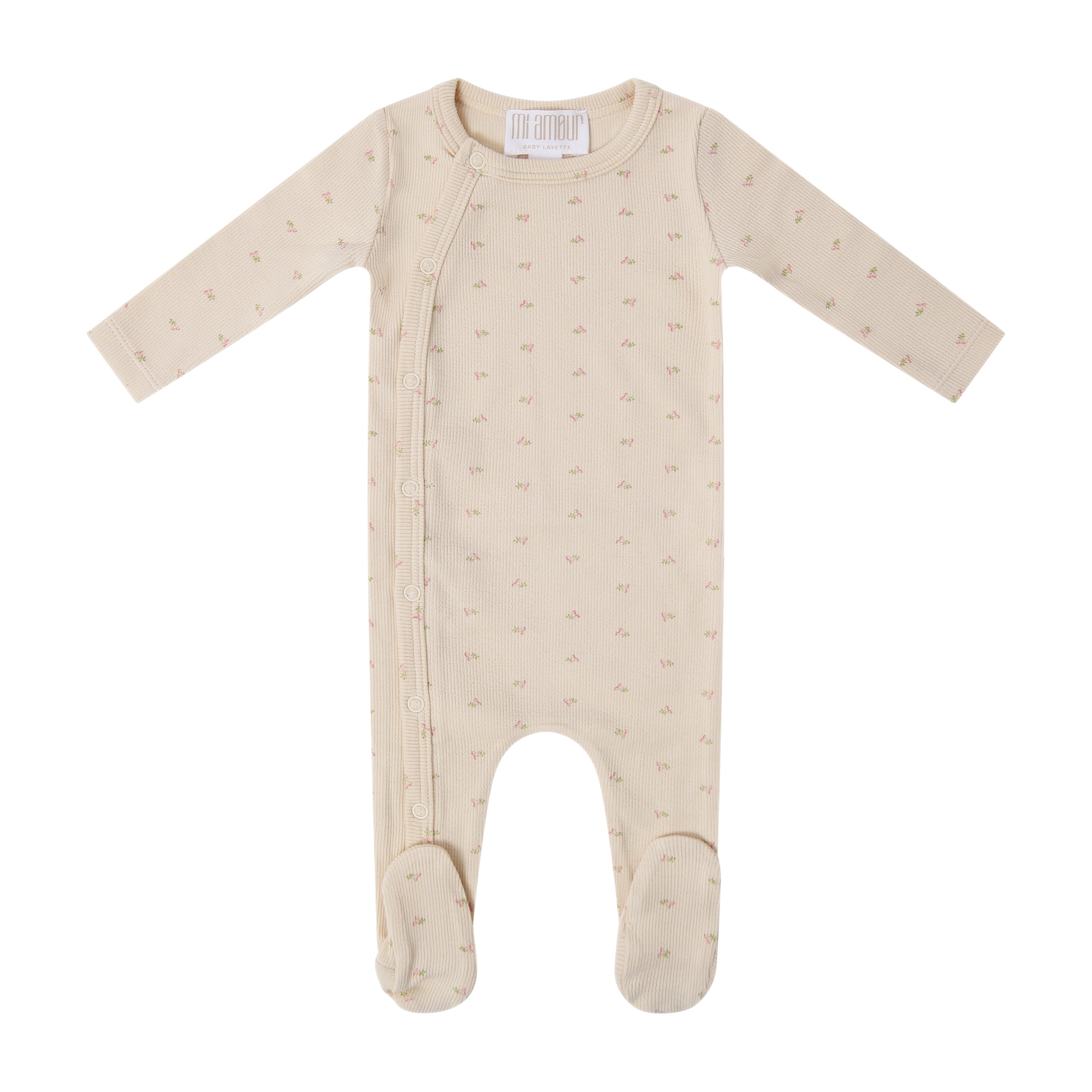 Little Petals Footie - Pink Floral