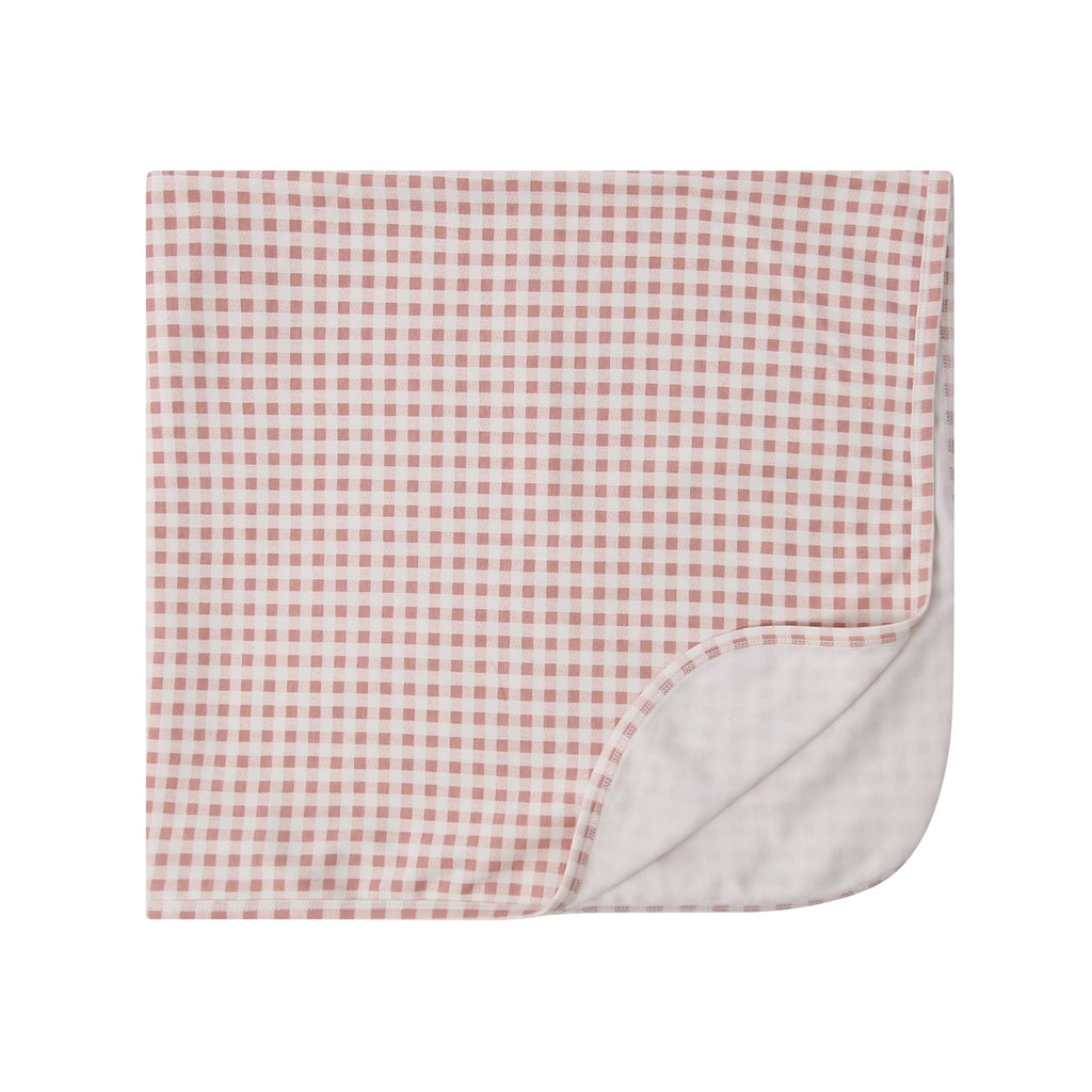 Gingham Playset Blanket - Cherry