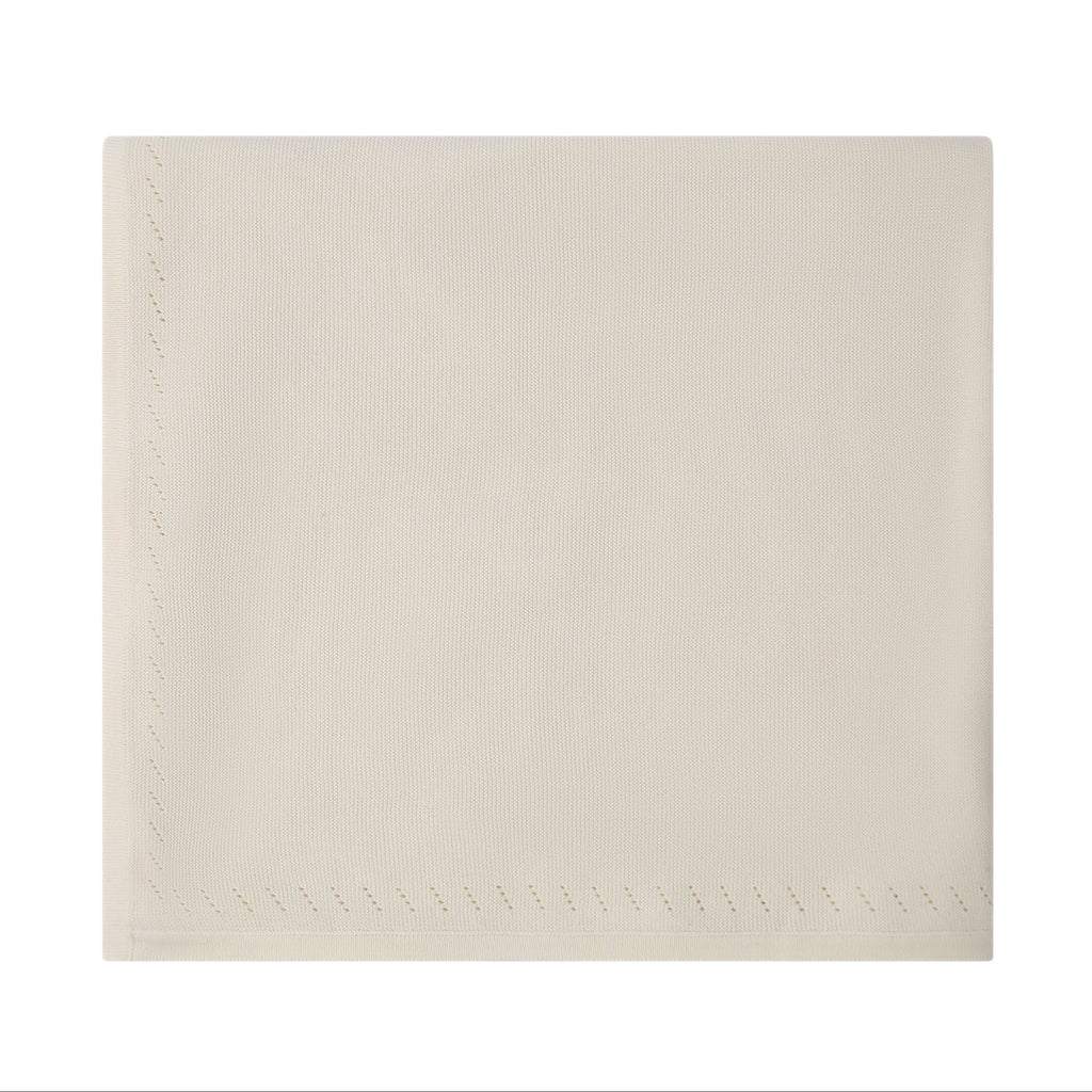 Peter Pan Knit Blanket - Cream