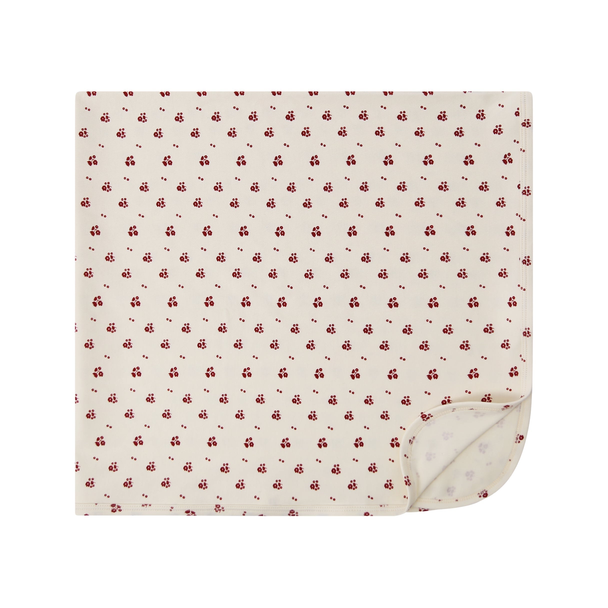 Printed Florals Blanket - Red