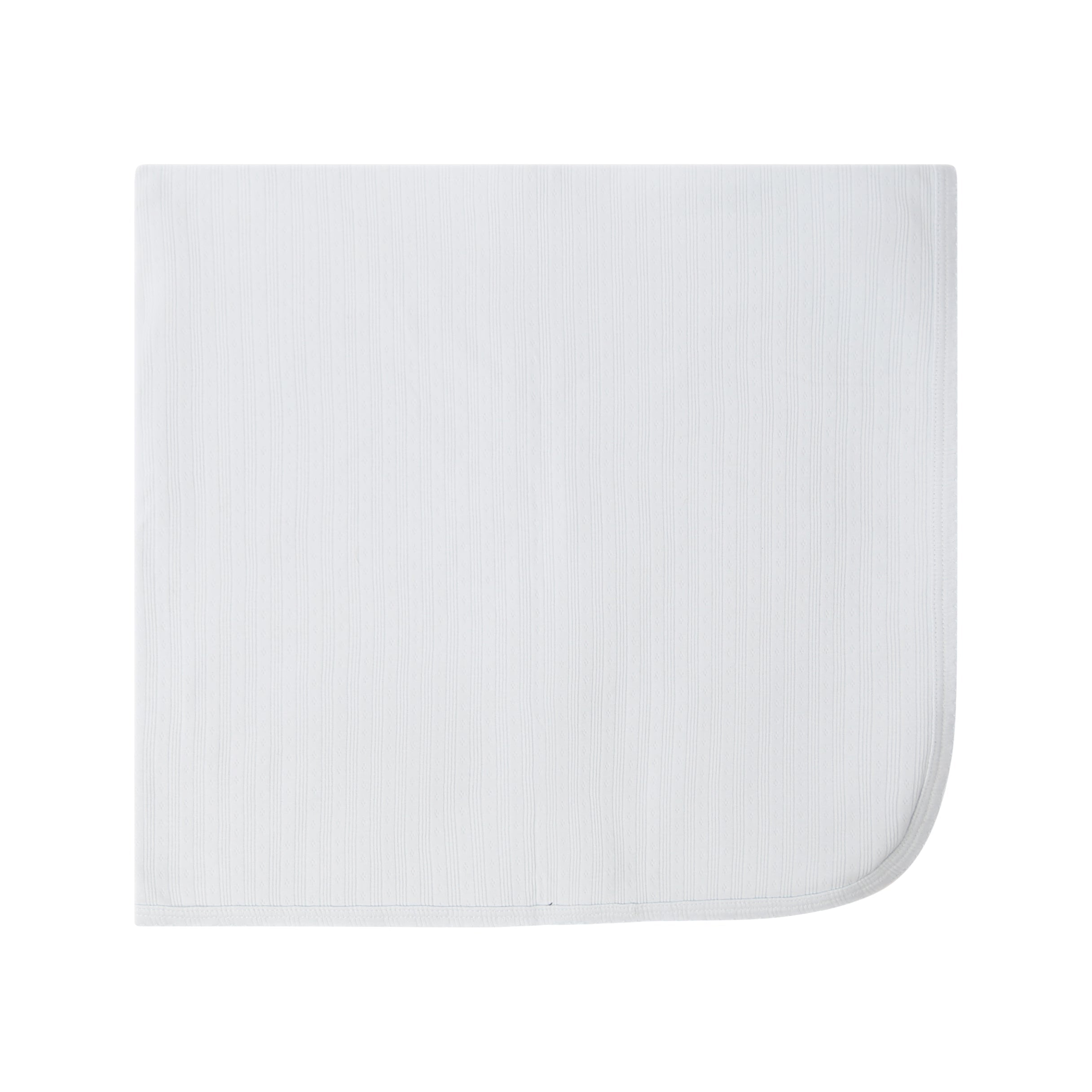 Pointelle Wrap Set Blanket - Blue