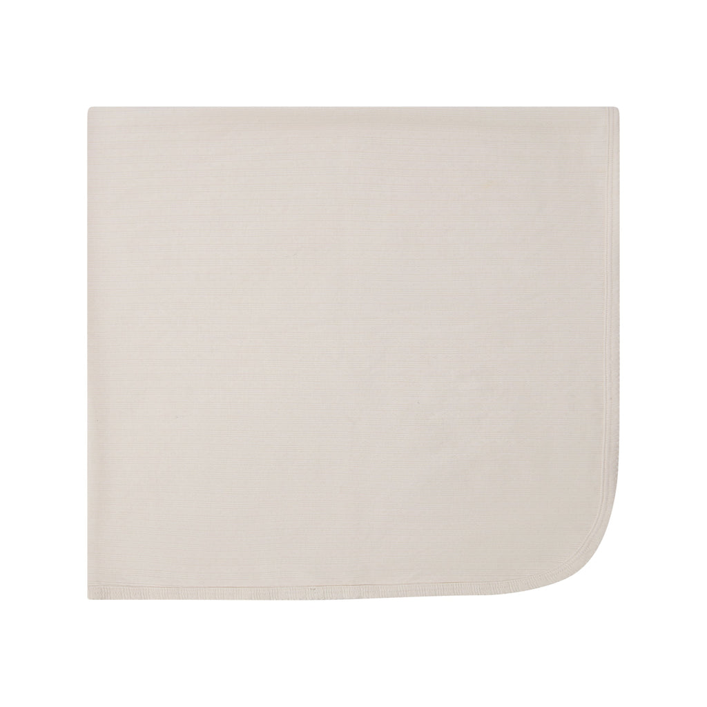 Scalloped Ribbed Blanket - Cream