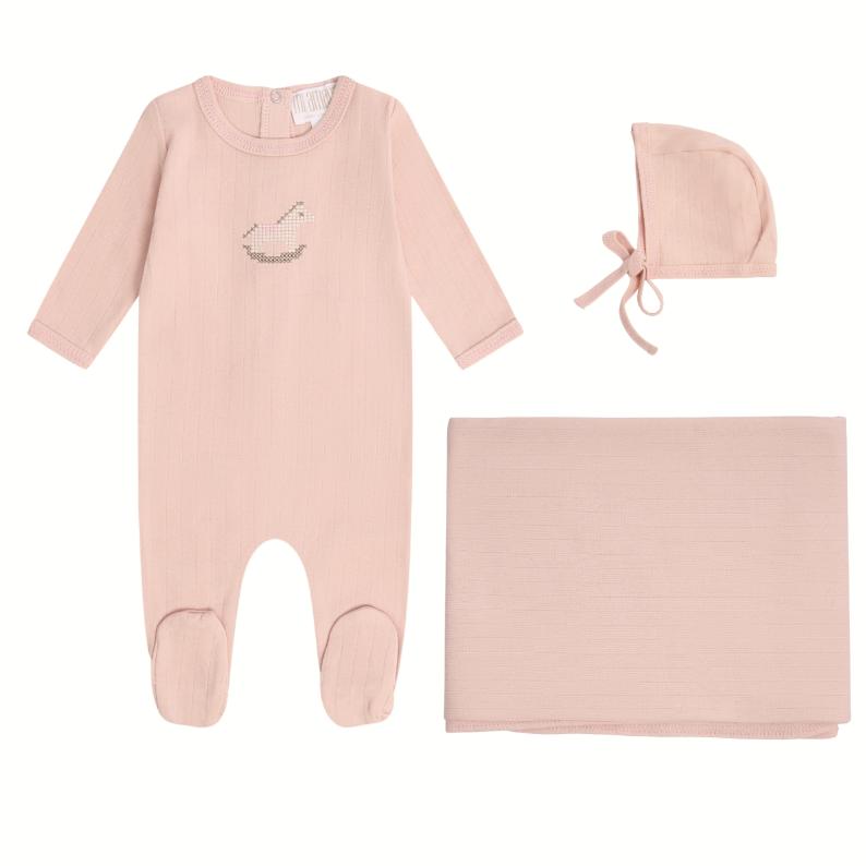 Rock-a-Bye Pointelle Set - Pink