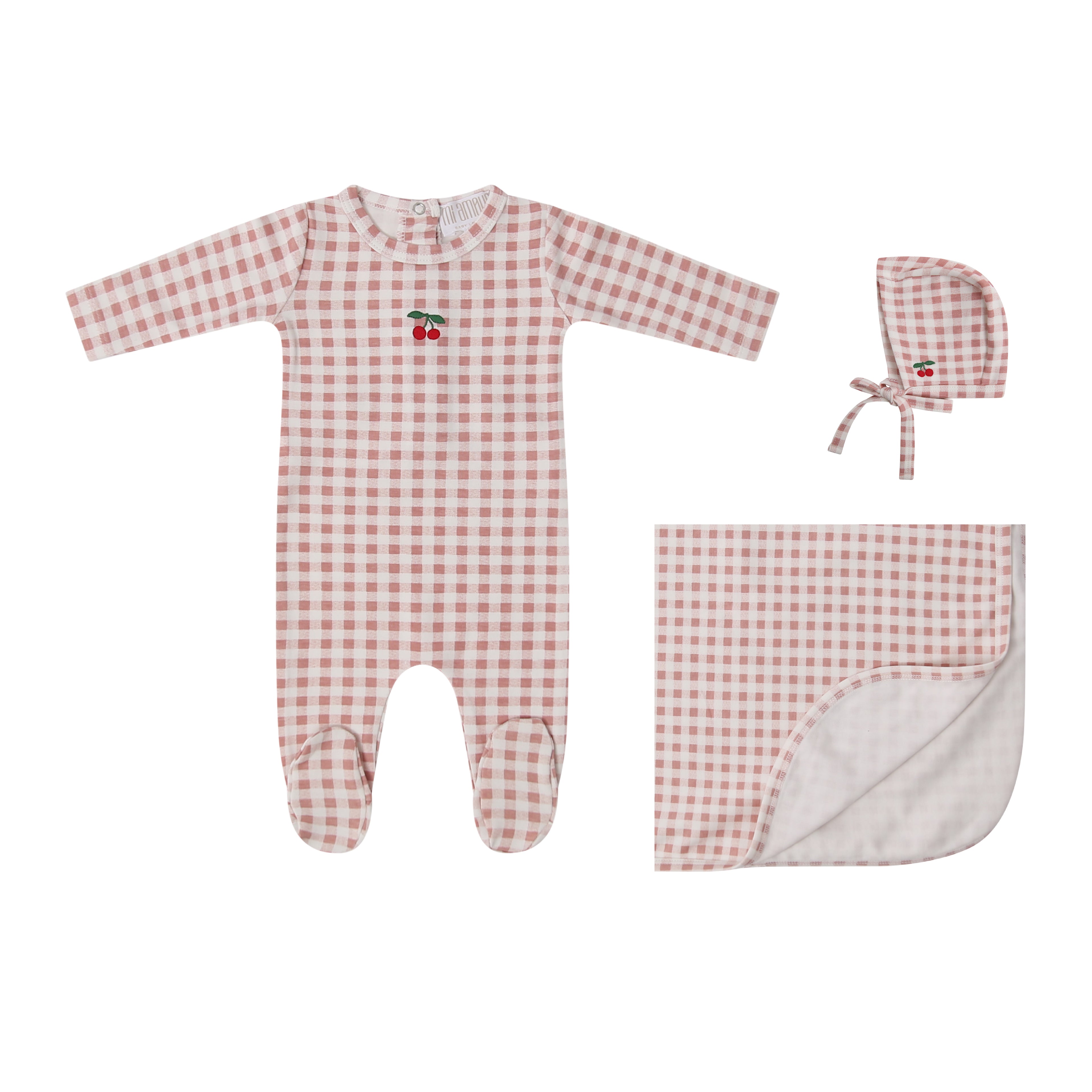 Gingham Playset Set - Cherry